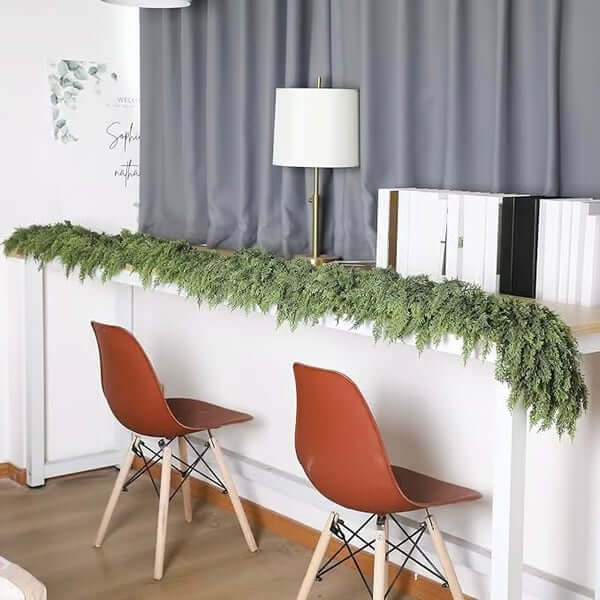 ⛄2025 Christmas Artificial Cypress Leaf Vine Wreath🎄(1.8m)