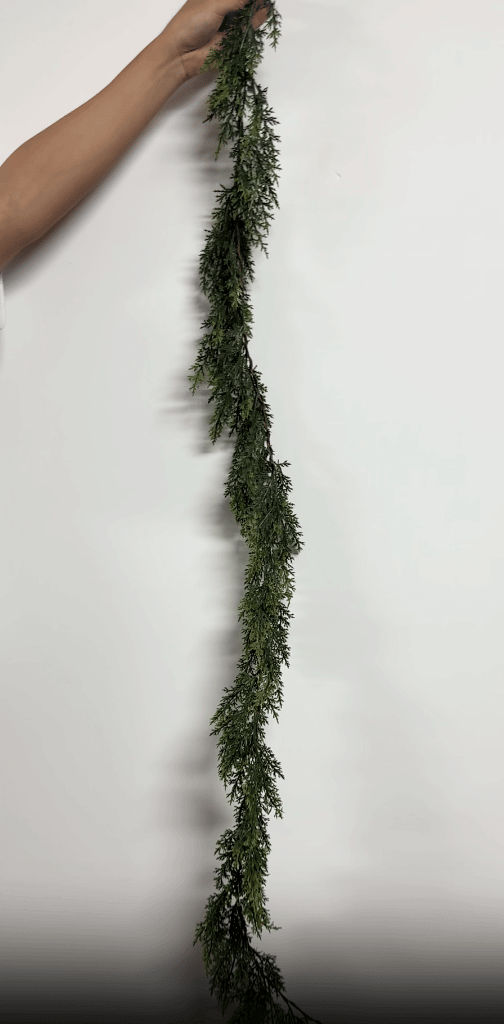 ⛄2025 Christmas Artificial Cypress Leaf Vine Wreath🎄(1.8m)