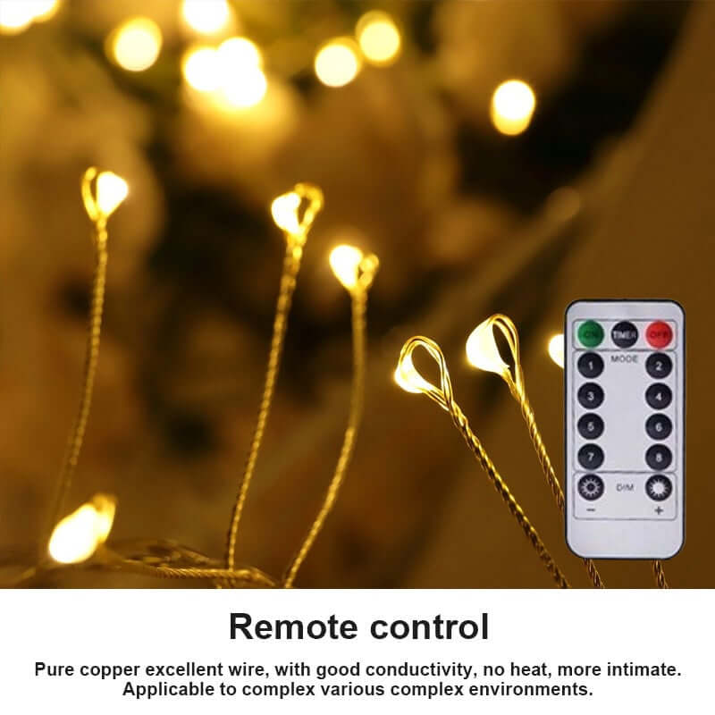 🎁LED Copper Wire Firecracker Light String
