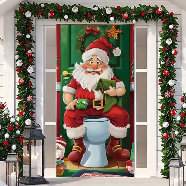 🌟 Christmas And Halloween Front Door Decoration 🌟