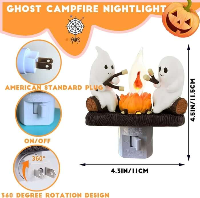 🔥 2025 Halloween Ghost Campfire Nightlight✨