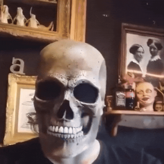 💀Full Skull Mask with Movable Jaw
