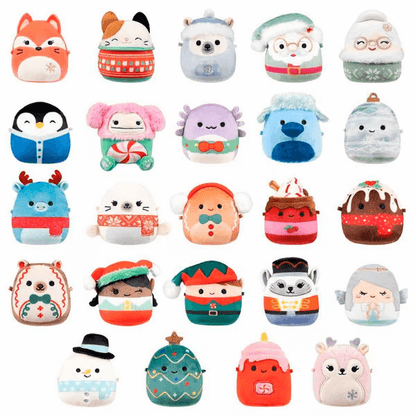 🎅 Early Christmas Sale🎅2026 Squishmallows 24-Day Micromallows Holiday Plush Advent Calendar