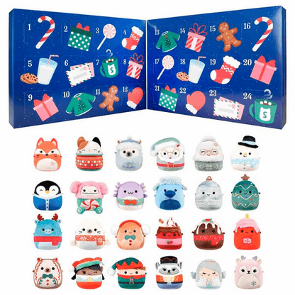 🎅 Early Christmas Sale🎅2026 Squishmallows 24-Day Micromallows Holiday Plush Advent Calendar