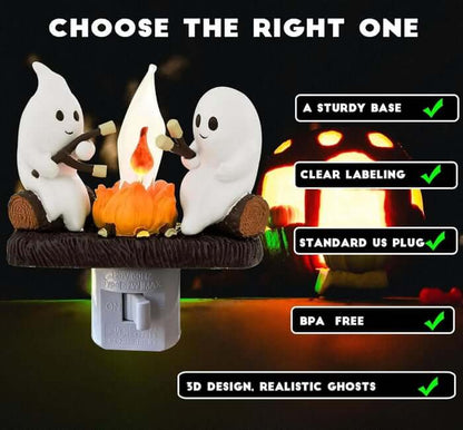 🔥 2025 Halloween Ghost Campfire Nightlight✨