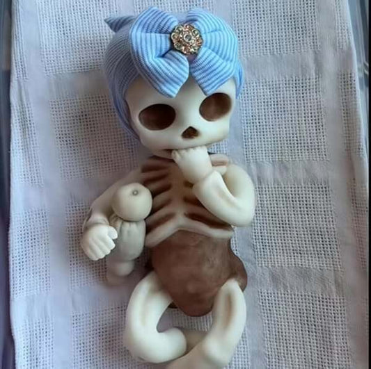 🔥2025 New Release 49% OFF -🖤💀 Reborn Skeleton Baby—Cute Yet Creepy🍼🎃